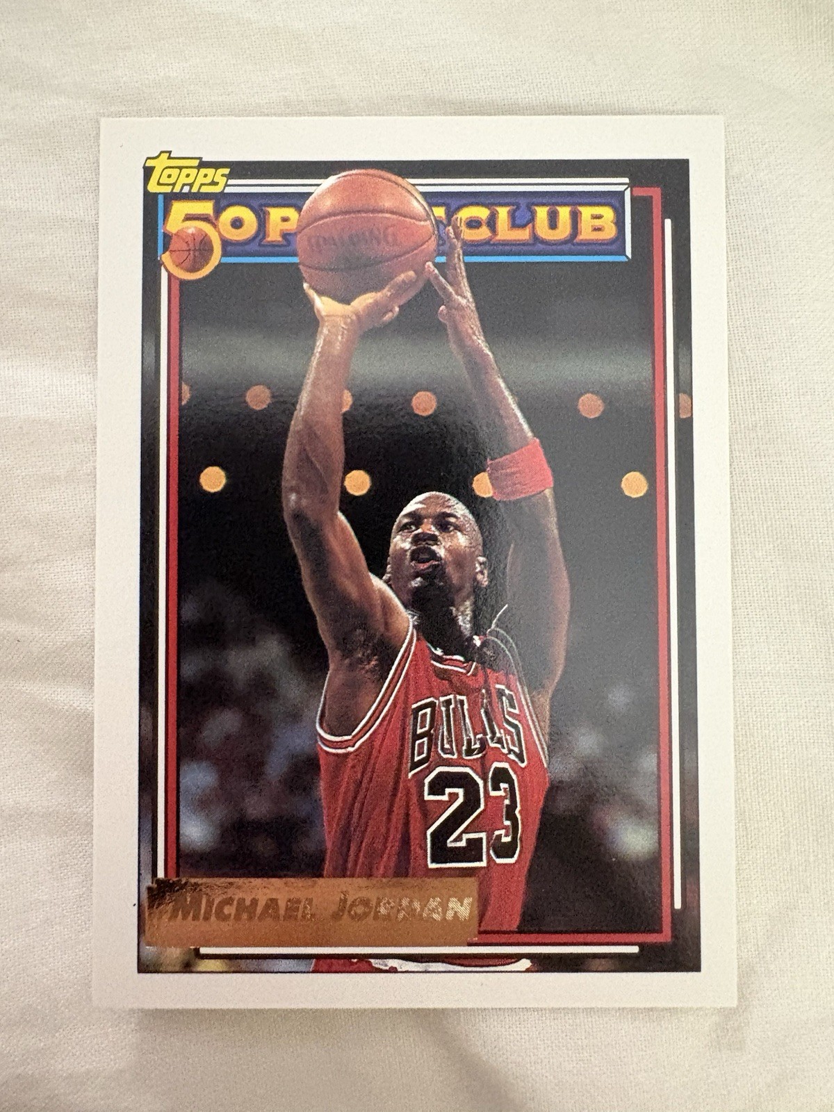 MICHAEL JORDAN 1993-94 TOPPS GOLD 50 POINT CLUB #205 BULLS