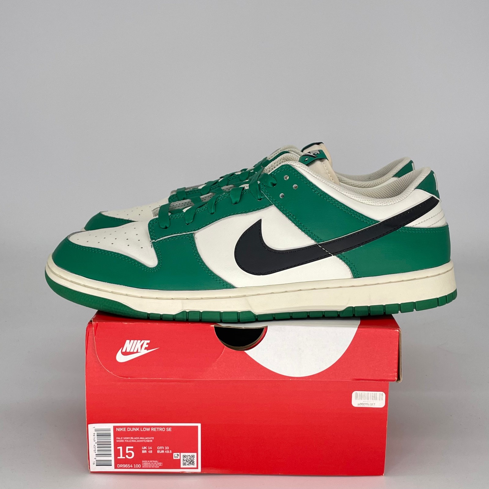 Size 15M/16.5W - Nike Dunk Low SE Lottery Pack Malachite Green DR9654-100 Pre-Ow