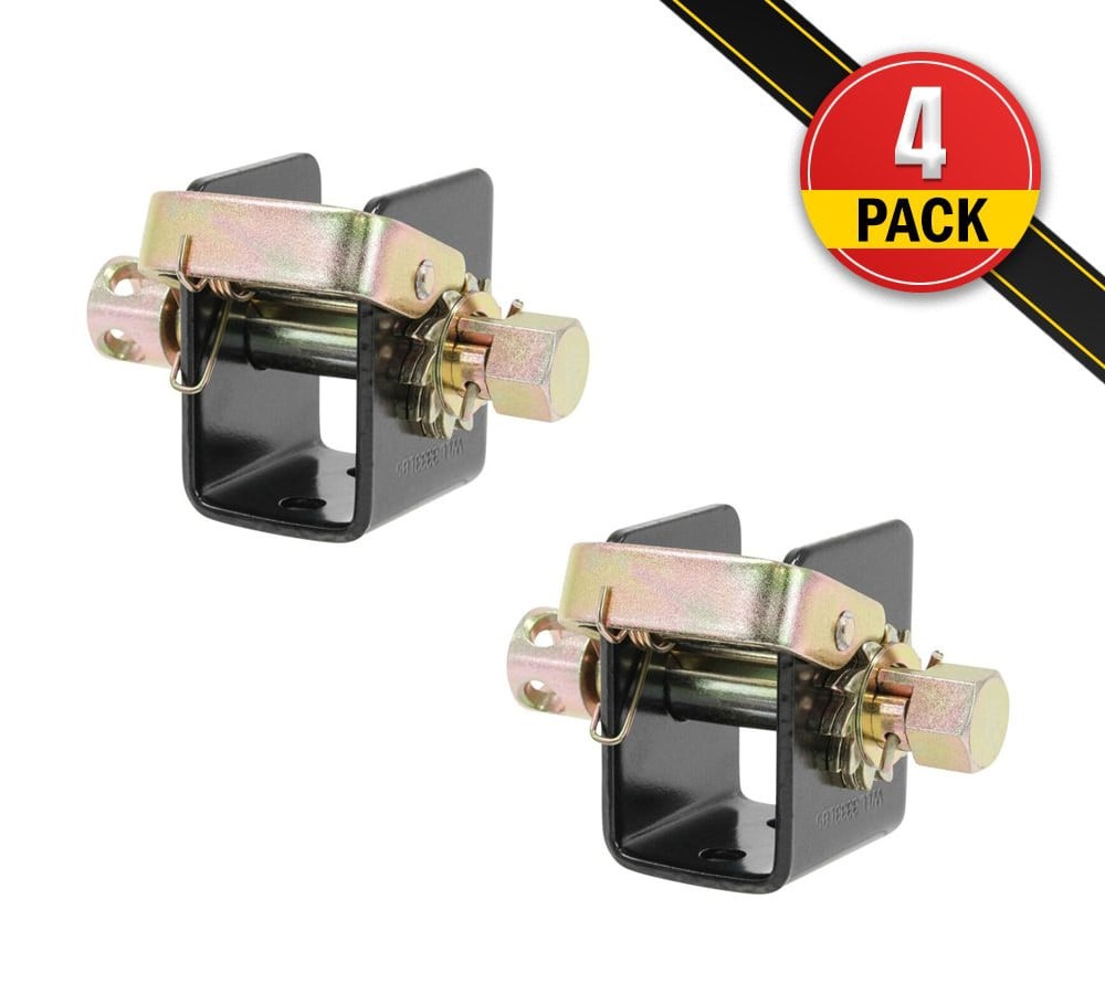 (4 Pack) Lashing Winch 2 Inches (4 Left, 4 Right) Weld On Track Tie Down Tow ...