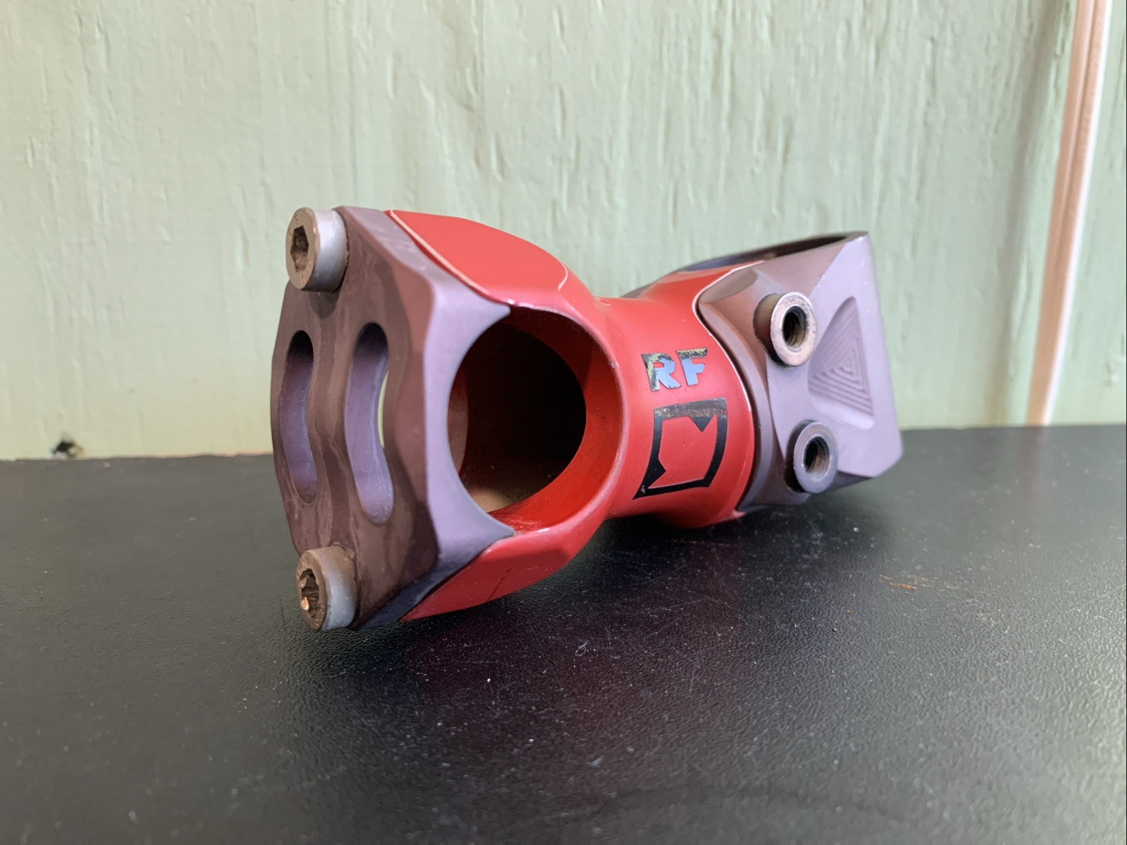 Vintage Race Face System Stem red 25.4 Clamp 1 1/8 70mm Threadless Retro MTB Vintage Race Face System Stem red 25.4 Clamp 1 1/8 70mm Threadless Retro MTB