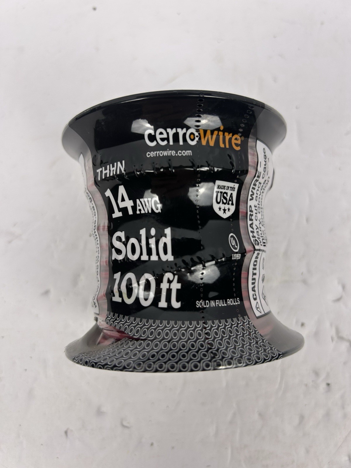 Cerrowire 100 FT 14 Gauge THHN Red Solid Copper Wire New Cerrowire 100 FT 14 Gauge THHN Red Solid Copper Wire New