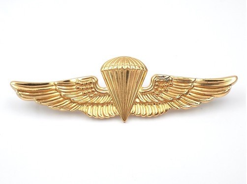 Original 1970s USMC Navy Paratrooper Jump Wings Hollow-Back Original 1970s USMC Navy Paratrooper Jump Wings Hollow-Back