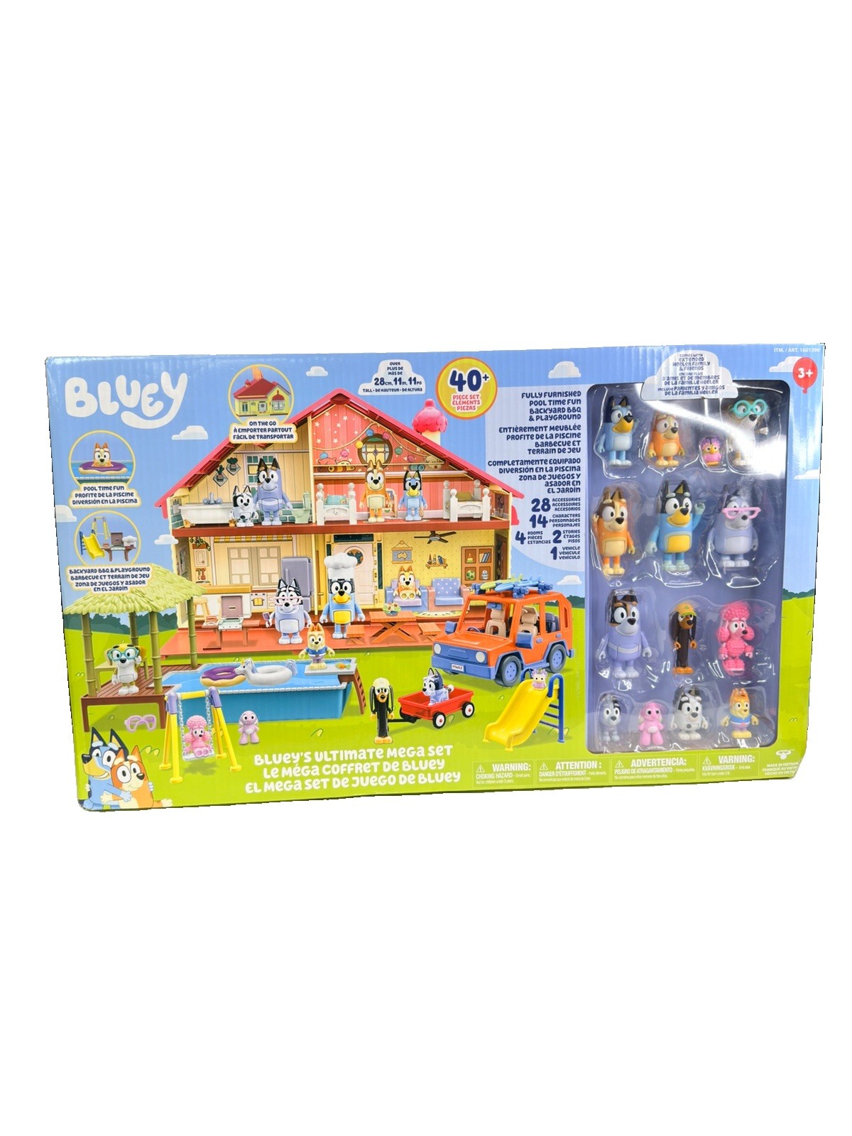 Bluey’s Ultimate Mega Play Set 40+ Piece Moose Enterprise NEW Bluey’s Ultimate Mega Play Set 40+ Piece Moose Enterprise NEW