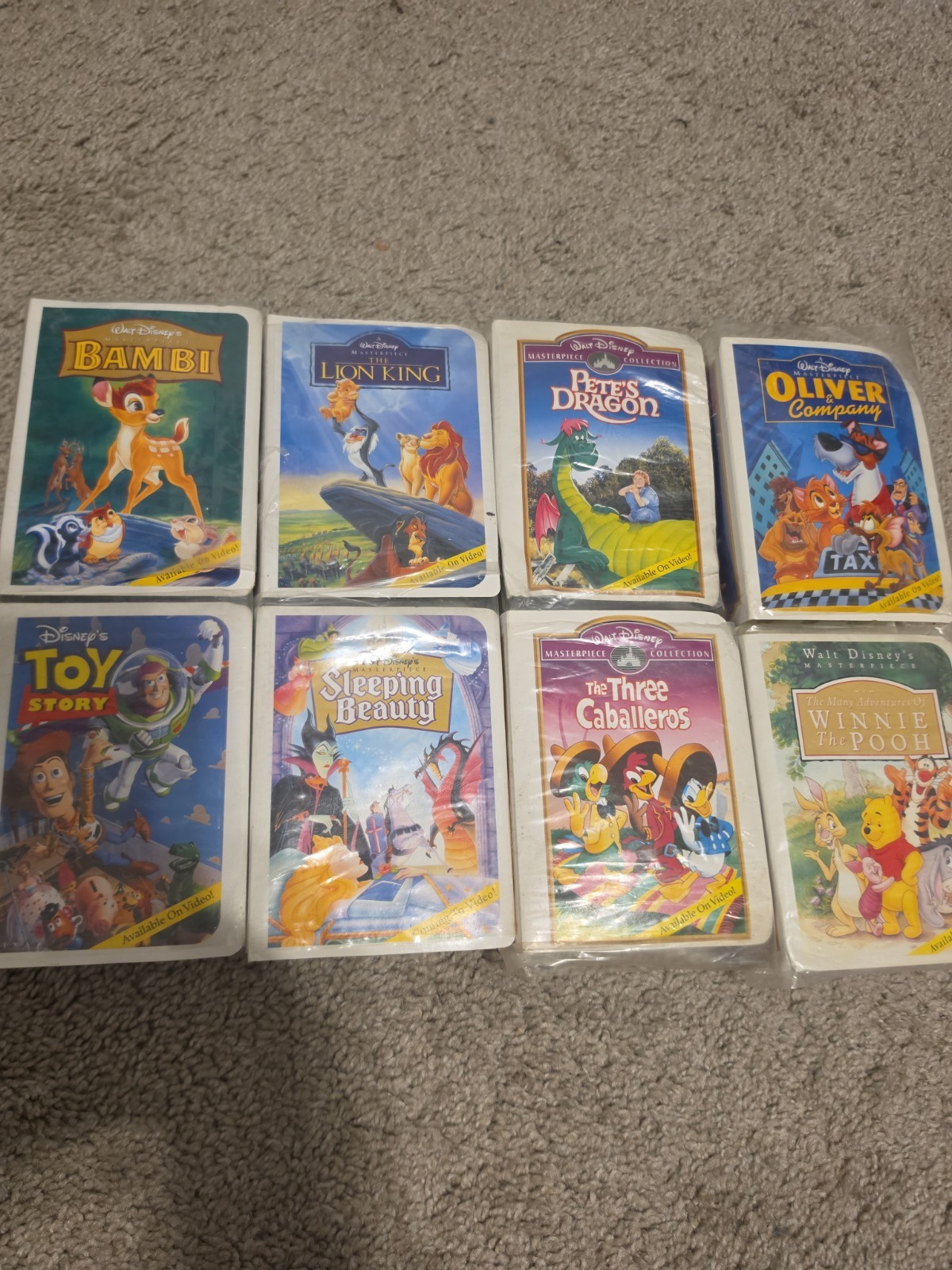 Vintage 1996 Mcdonalds Walt Disney Masterpiece Collection Set Of 8 Unopened 