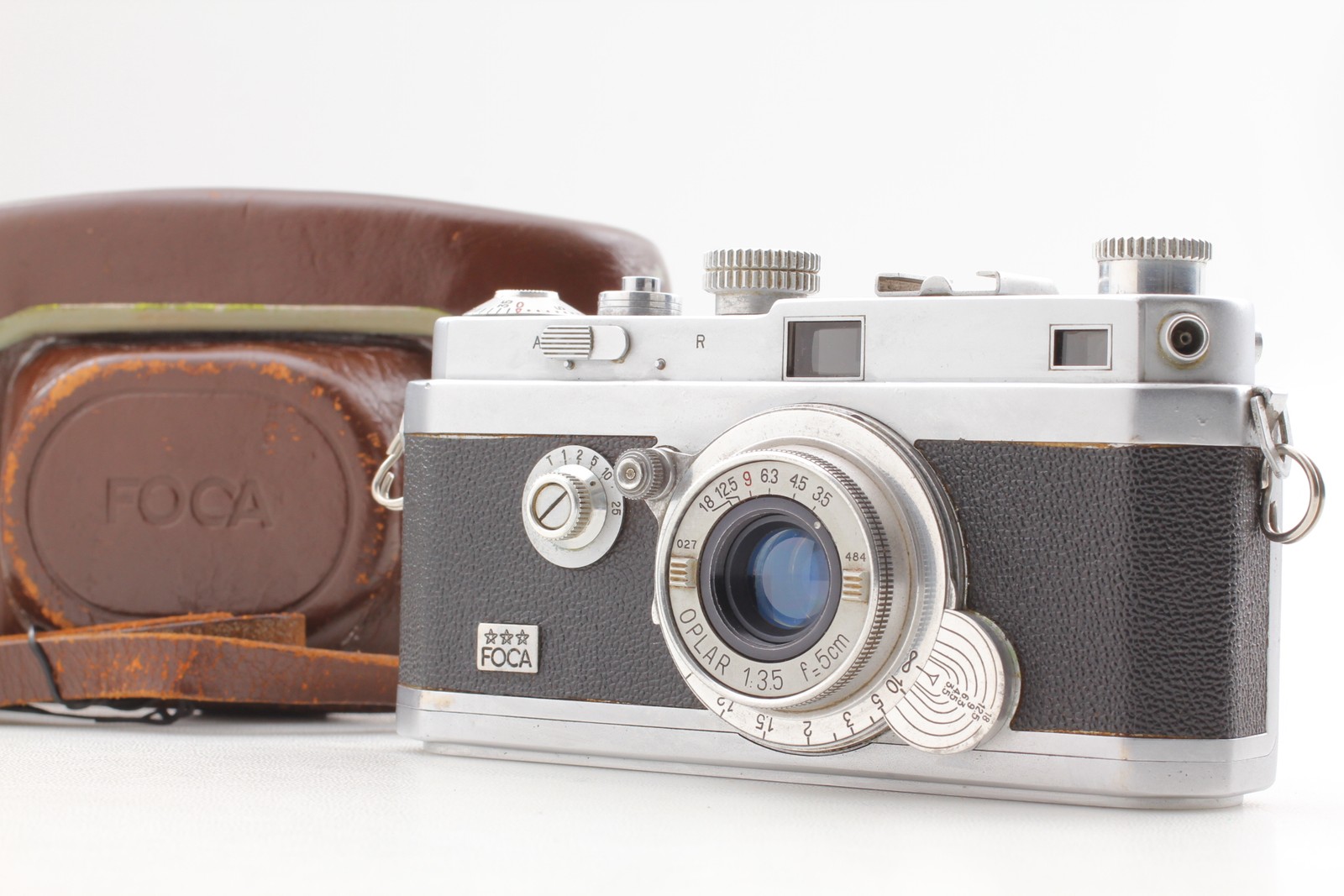 Rare [Exc+4 w/Case] Foca PF3L 35mm Rangefinder+ Oplar 35mm F/3.5 Lens From JAPAN