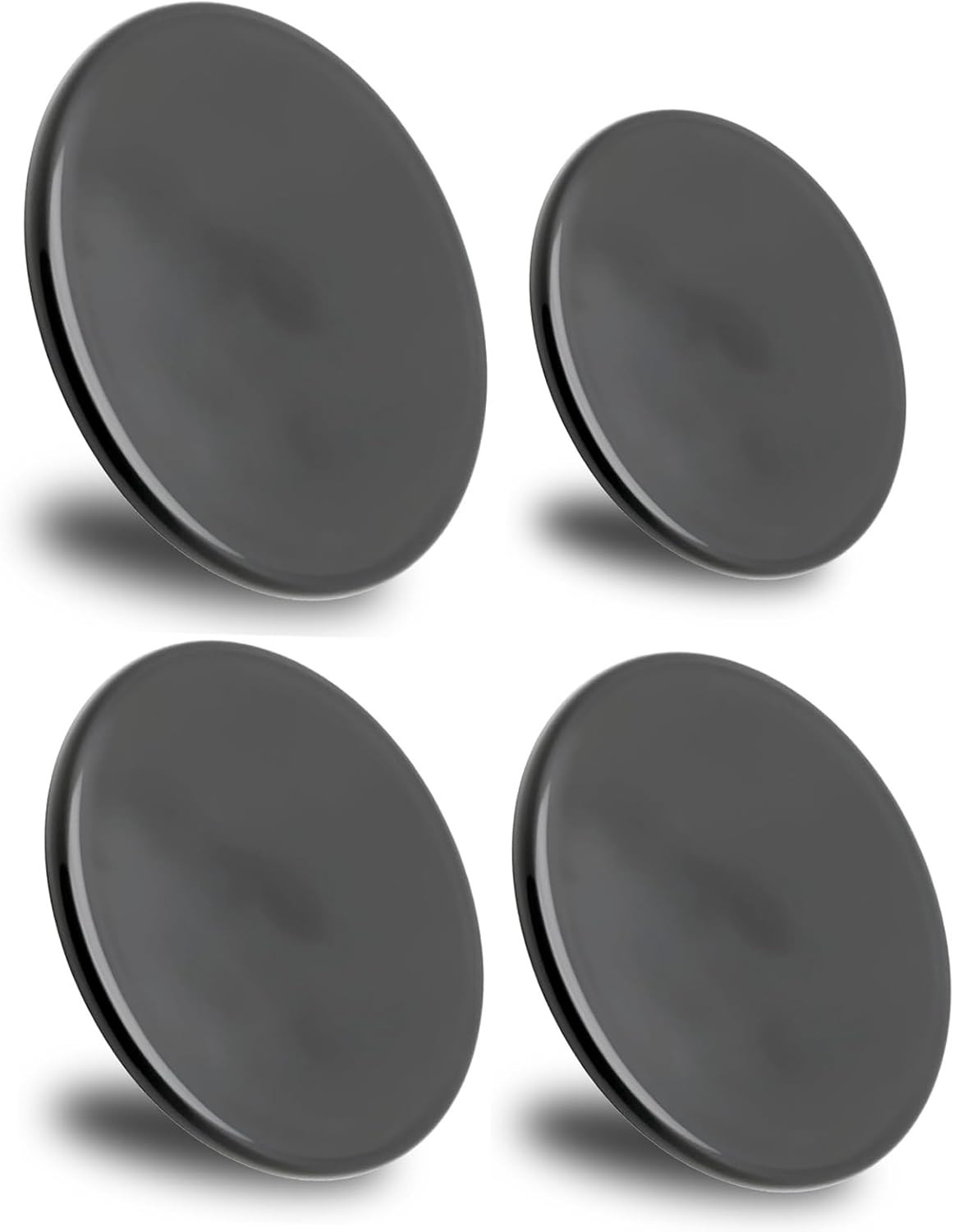 Surface Burner Cap Set Compatible with GE Gas Range/Stove/Oven (4-Pack) –Replace
