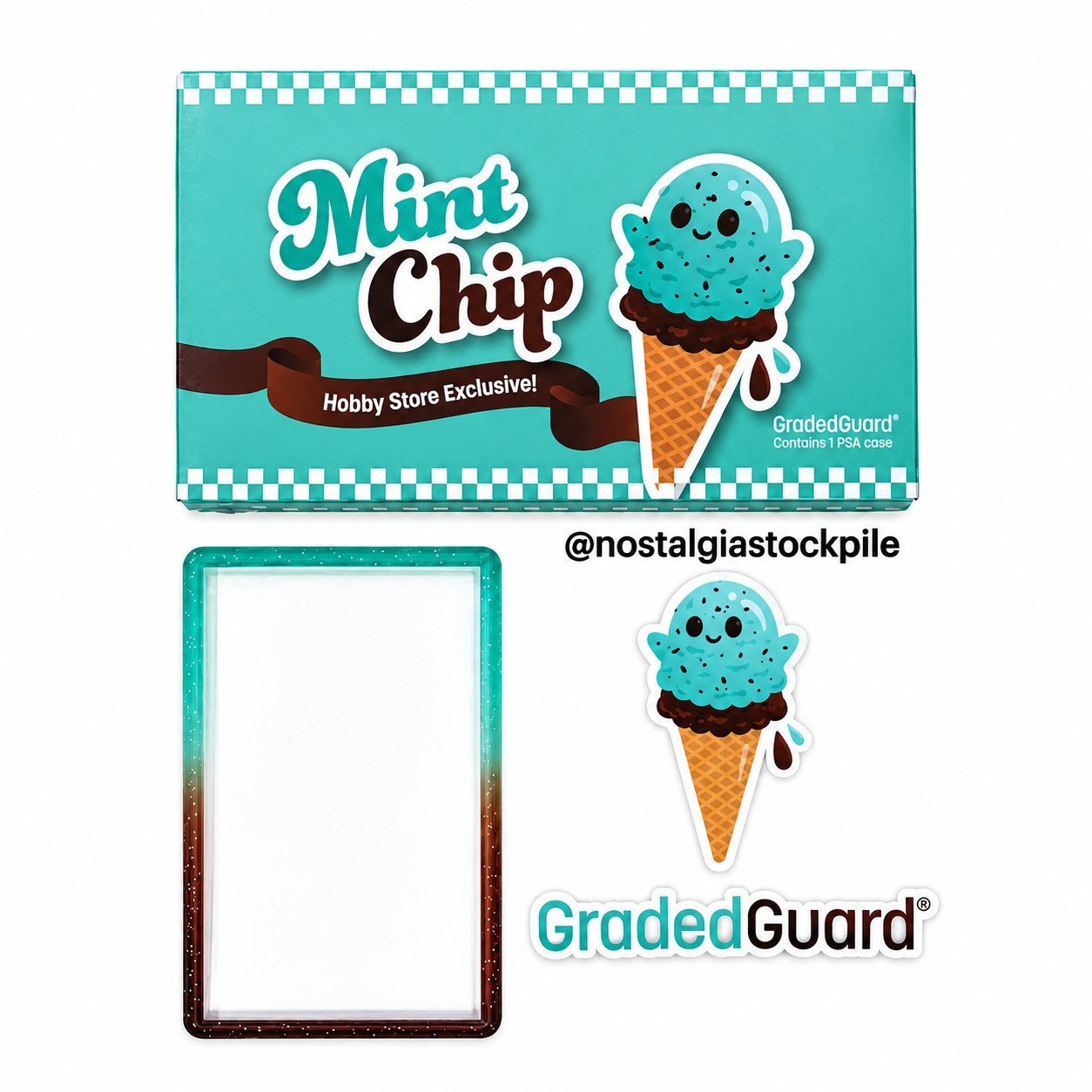 GradedGuard Mint Chip PSA Graded Card Protector Guard Case Limited Edition GradedGuard Mint Chip PSA Graded Card Protector Guard Case Limited Edition
