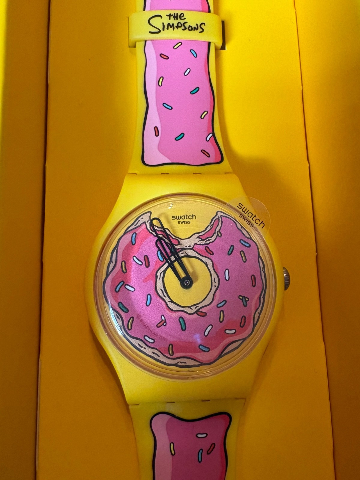New Swatch THE SIMPSONS SECONDS OF SWEETNESS Watch New Swatch THE SIMPSONS SECONDS OF SWEETNESS Watch