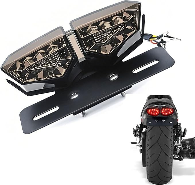 Motorcycle Tail Light, Motorcycle Integrated Brake Tail&Turn Signal Light wit... Motorcycle Tail Light, Motorcycle Integrated Brake Tail&Turn Signal Light wit...