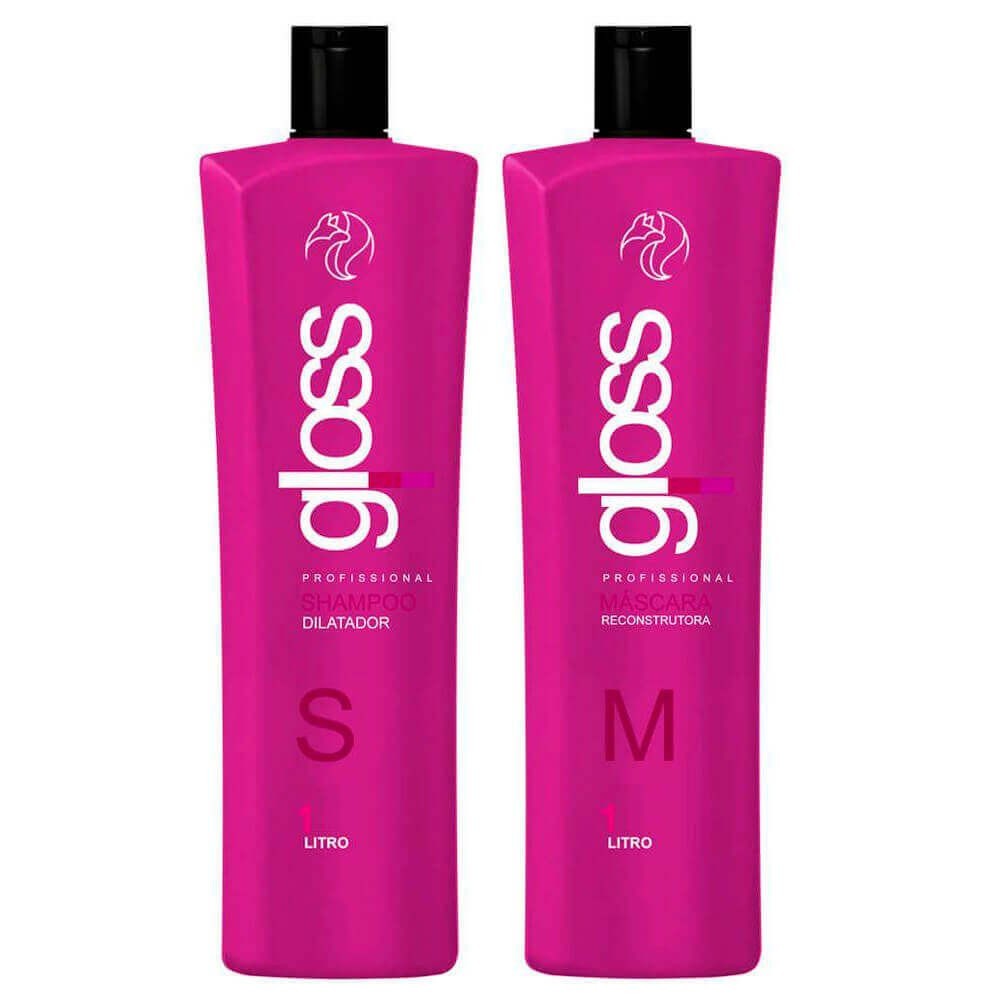Fox Gloss Progressive Brush Kit – Brazilian Keratin Hair Treatment 2×1L