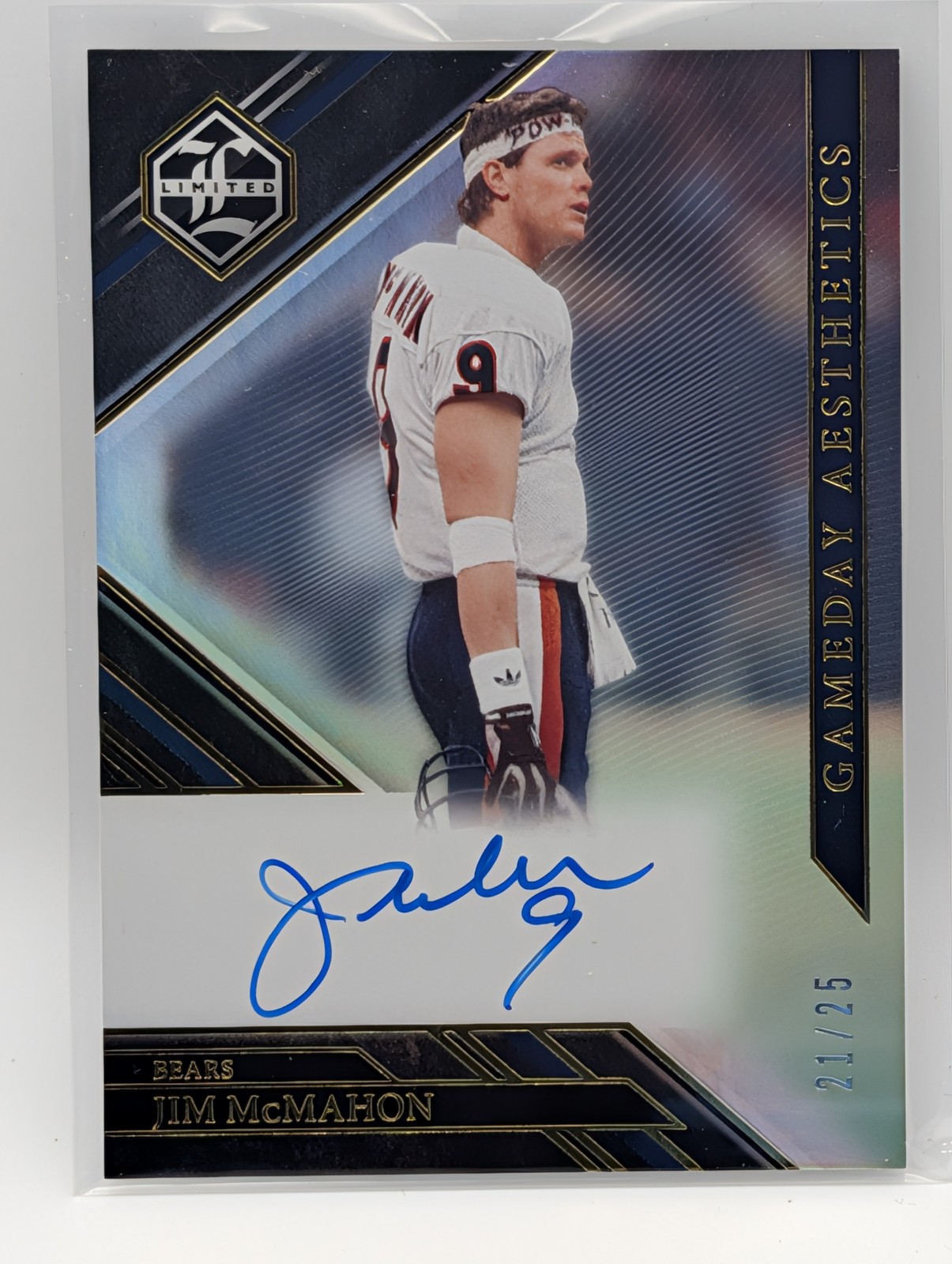 2022 Panini Limited #GDA-JMM Jim McMahon Gameday Aesthetics Autograph #/25
