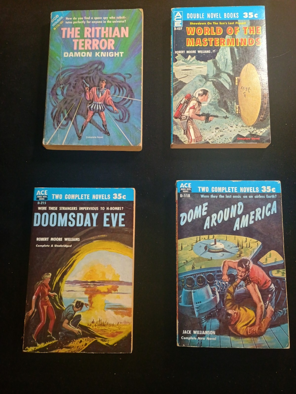 Lot Of 4 Ace Doubles Science Fiction B102