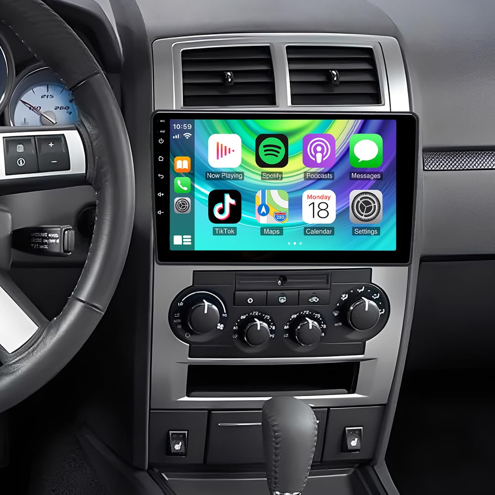 10'' 4+64G Carplay For 2008-2010 Dodge Charger Car Stereo Radio GPS Wifi Navi