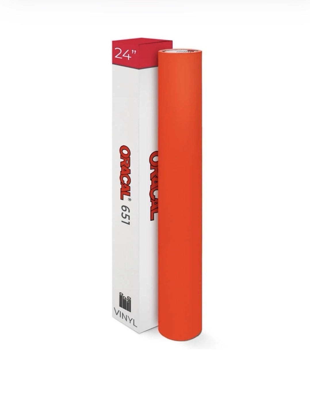 Oracal 651 Vinyl Sign Film Roll, Orange, 24 in x 50 yds, MPN 651(TM)G,F034 Oracal 651 Vinyl Sign Film Roll, Orange, 24 in x 50 yds, MPN 651(TM)G,F034