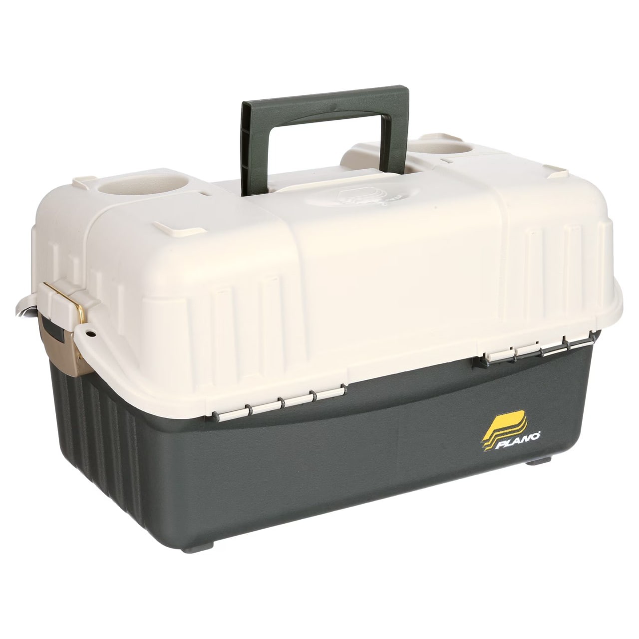 Plano 6-Tray Hip Roof Large Tackle Storage Box, Green Sand