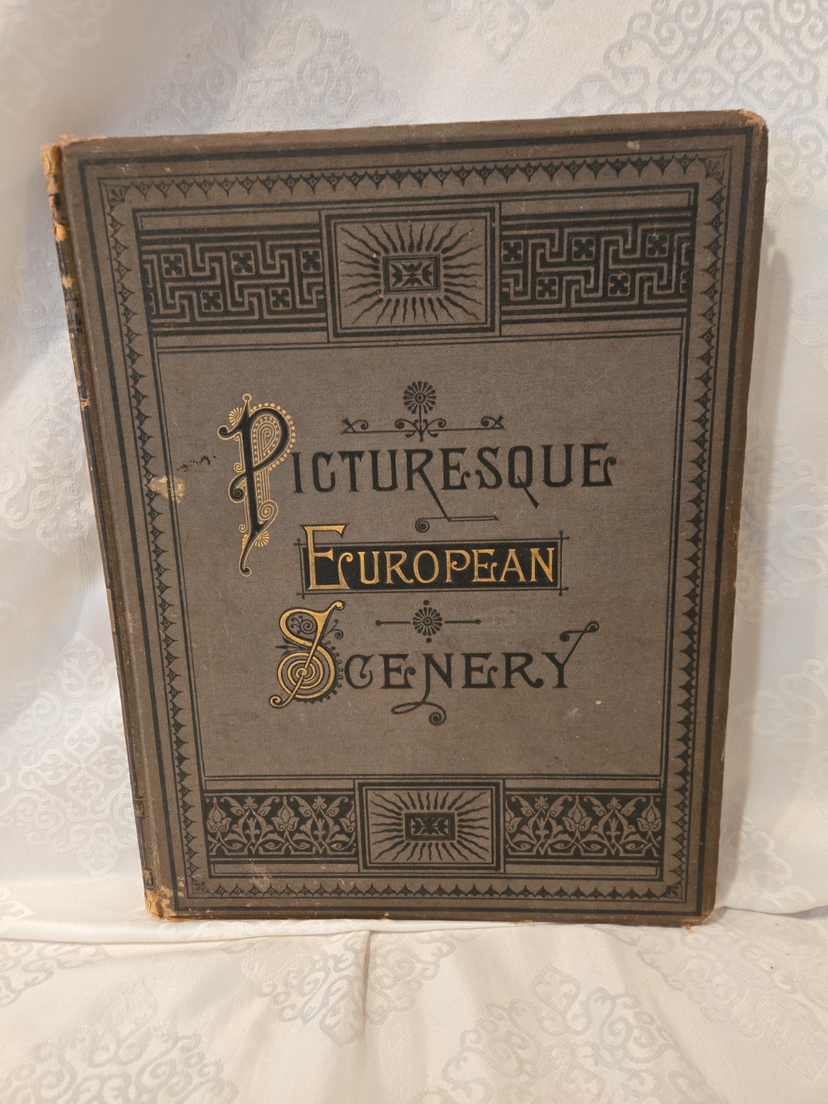 1883 Picturesque European Scenery Book by Leo De Colange Hardcover 1883 Picturesque European Scenery Book by Leo De Colange Hardcover