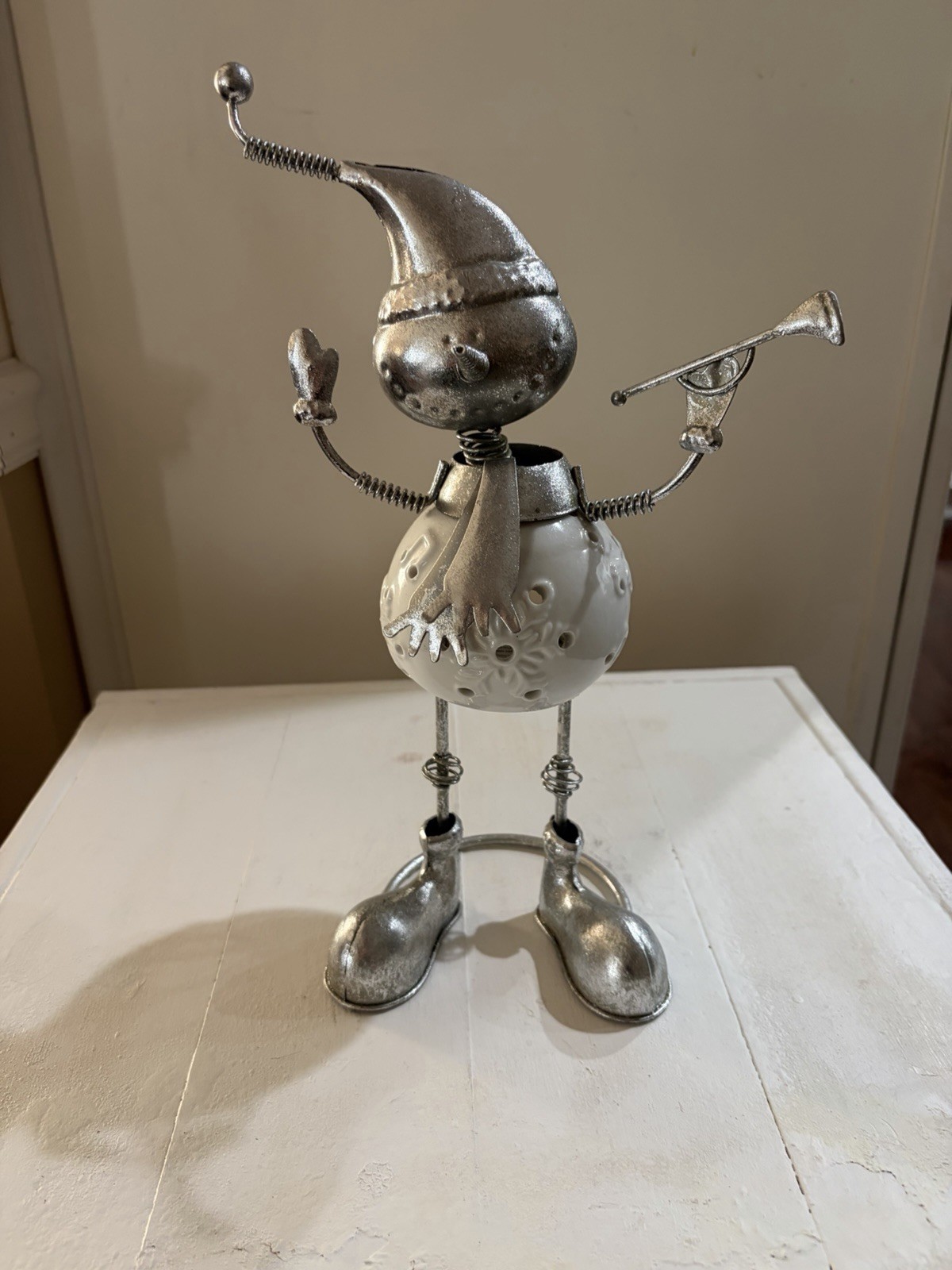 Unique Vintage Tin Man Christmas Decorations candle holder 