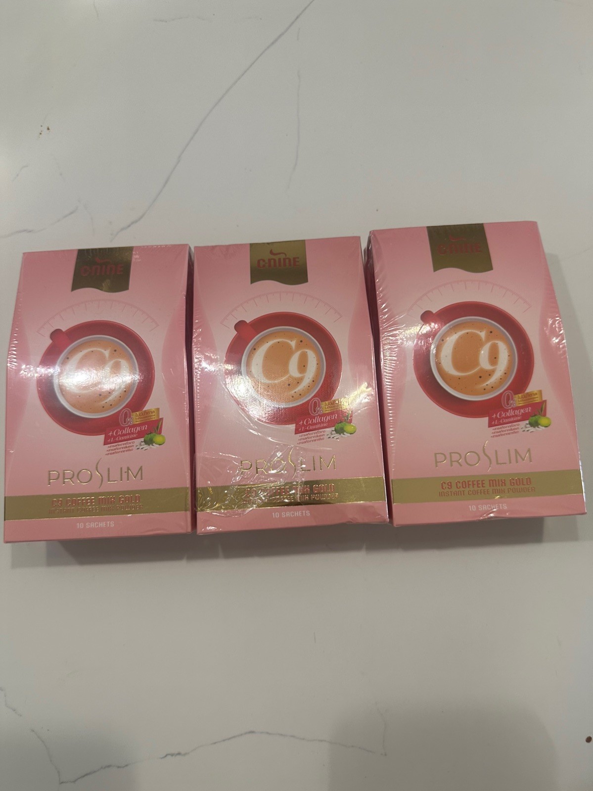 3x C9 C-Nine Instant Thai Coffee Mix Gold Pro Slim Fish Collagen Sugar Free C9 3x C9 C-Nine Instant Thai Coffee Mix Gold Pro Slim Fish Collagen Sugar Free C9