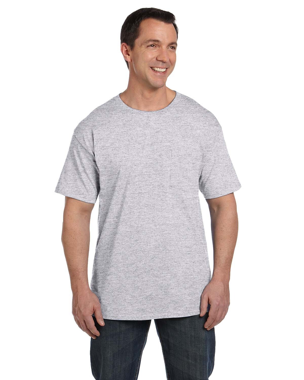 Hanes Adult 100% Ringspun Cotton Wholesale Beefy-T With Pocket 5190P S-3XL Hanes Adult 100% Ringspun Cotton Wholesale Beefy-T With Pocket 5190P S-3XL