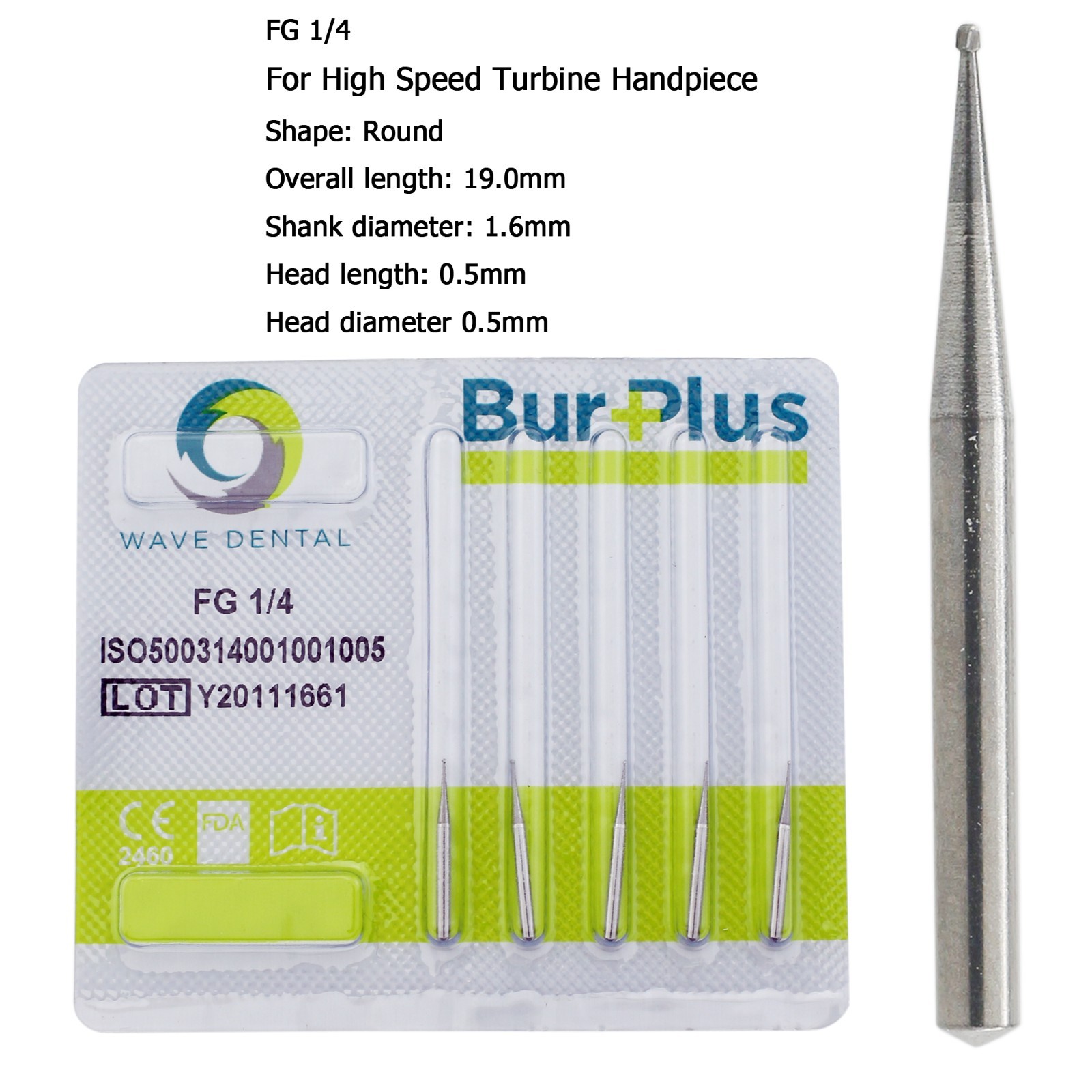 WAVE Dental Round Surgical Burs Carbide Bur High Speed Long FG / FG SURG 2 4 6 8 WAVE Dental Round Surgical Burs Carbide Bur High Speed Long FG / FG SURG 2 4 6 8