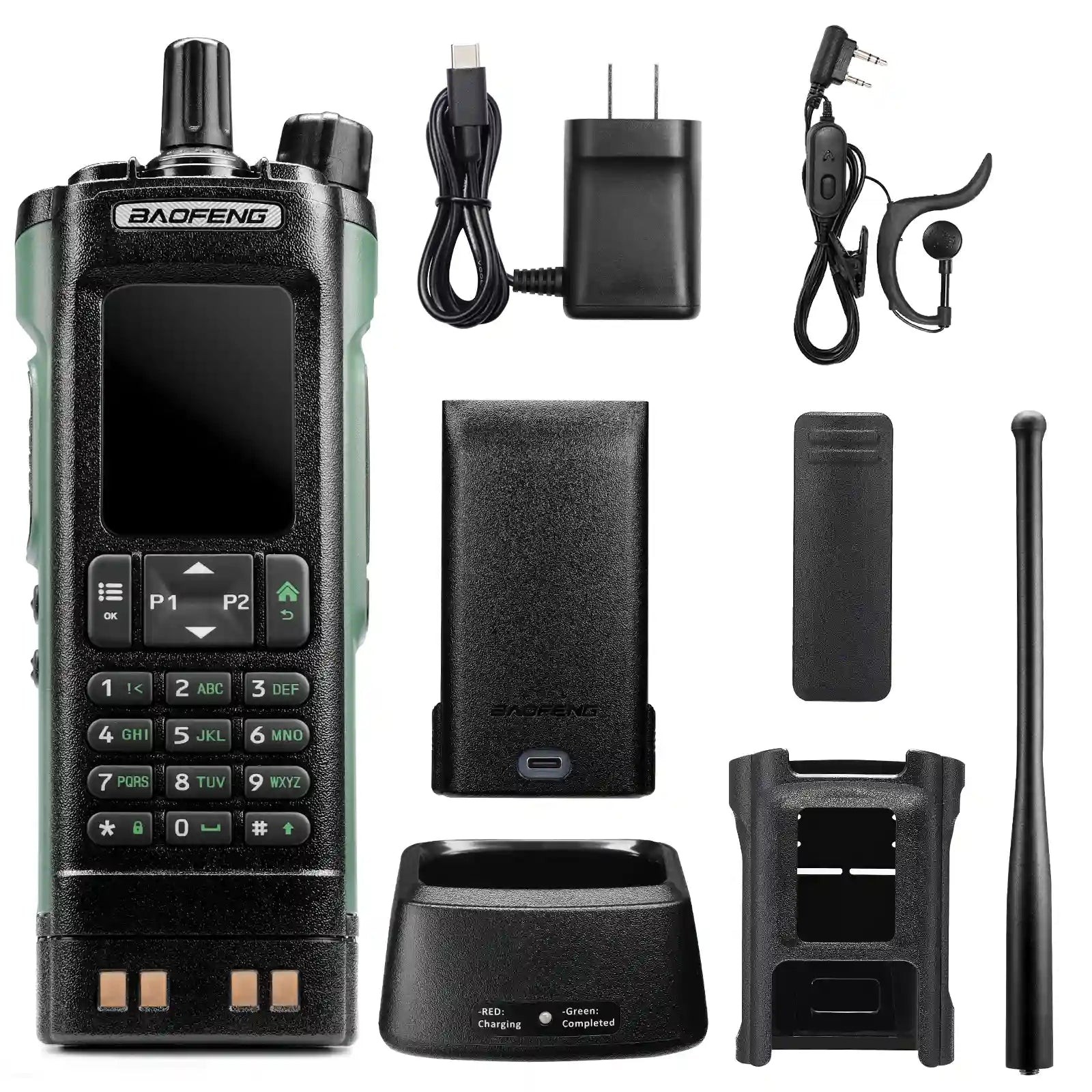 Baofeng UV-32 10W Ham Radio: Multi-Band, GPS, App/CHIRP, Airband, 2\