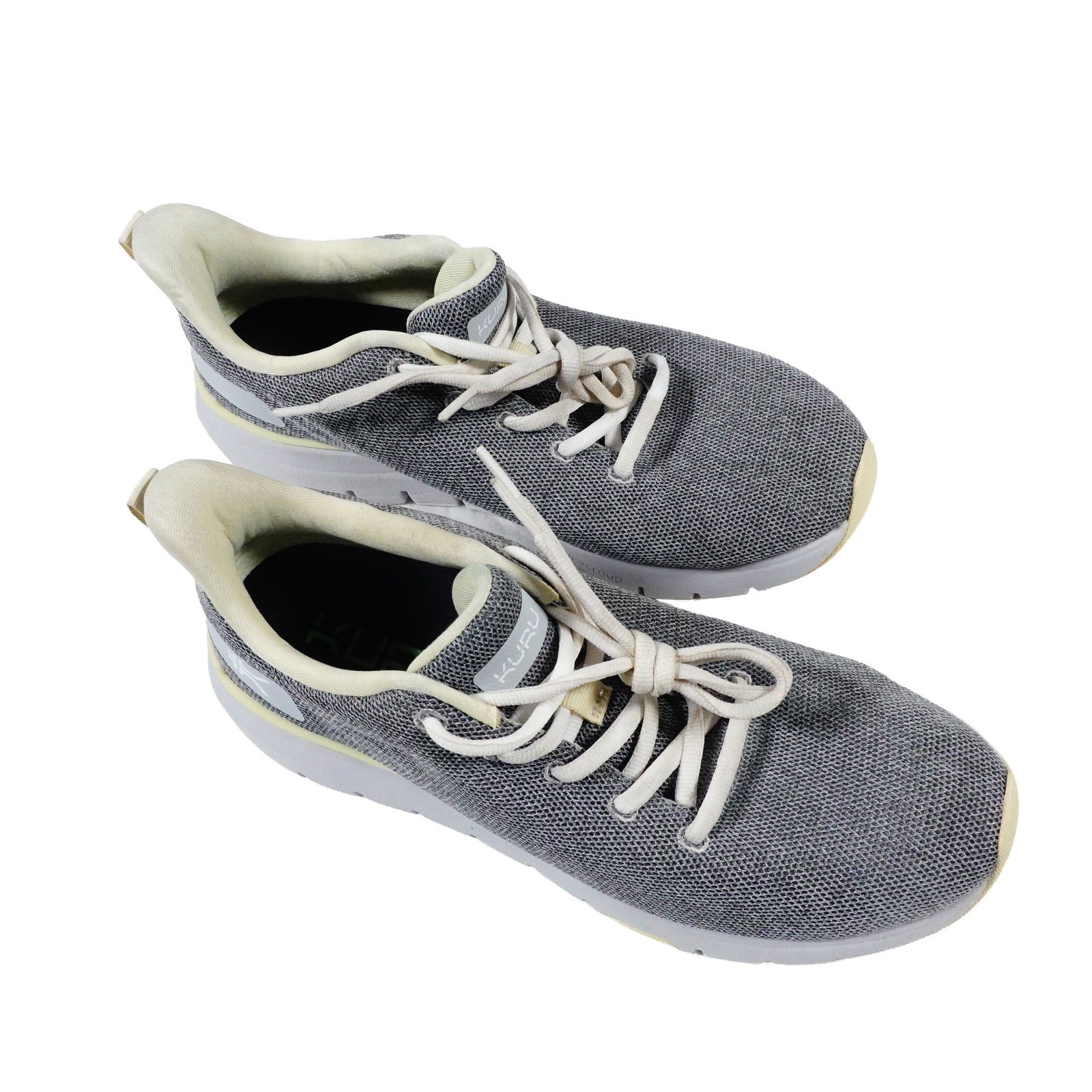 KURU Flex Via Womens Size 9 Gray White Athletic Running Walking Shoes Sneakers