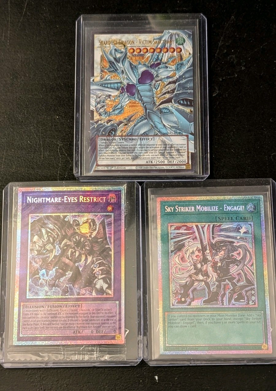 Yugioh Stardust Dragon Victim Sanctuary MAMO-EN007 Overframe Sky Striker lot
