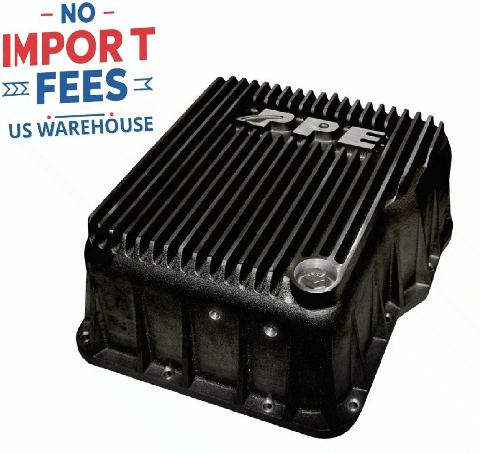 PPE Heavy-Duty Aluminum Transmission Pan Deep Fits 01-19 GM Turbo Diesel Duramax