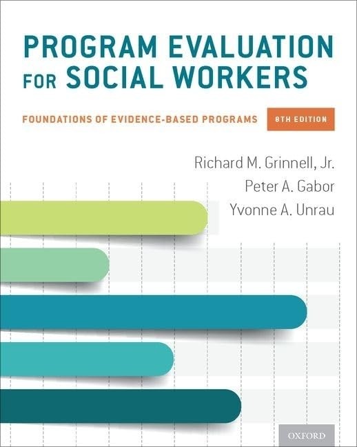 Program Evaluation for Social Workers 8TH EDITION Foundations of Evidence PB IN