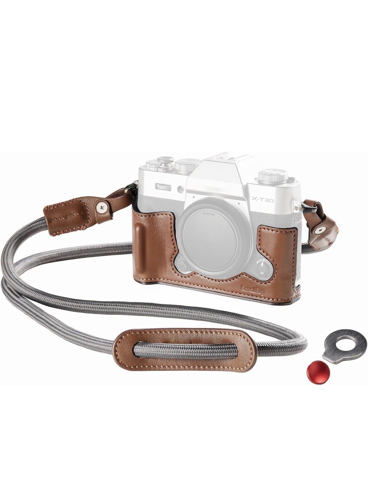 SmallRig Leather Half Case Kit for Fujifilm X-T30 Brown – New Sealed