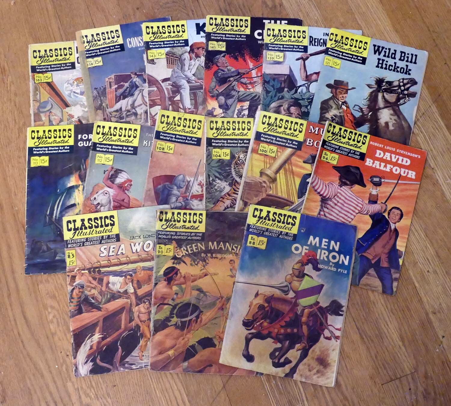 Classics Illustrated 1st editions - FN -  lot of  15 comics- Discounts