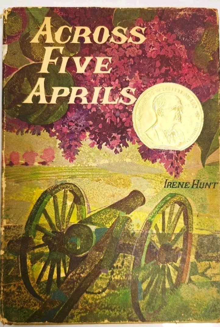 Across Five Aprils Irene Hunt 1964 2nd Printing HC DJ Follett Award Vintage