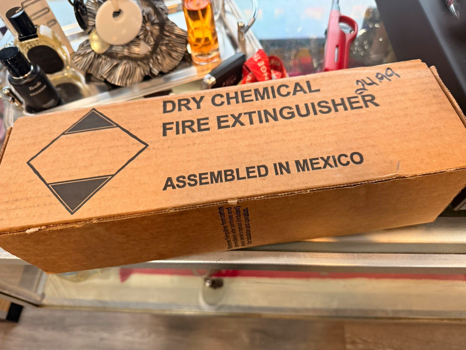 Dry Chemical Fire Extinguisher Brown, Assembled in Mexico, Boxed