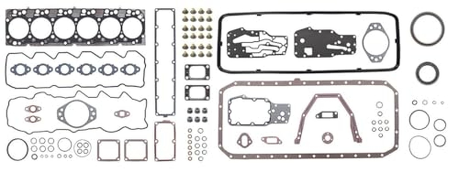 Overhaul Engine Gasket Set Upper and Lower Set fits Cummins 6.7 L ISB QSB Dod... Overhaul Engine Gasket Set Upper and Lower Set fits Cummins 6.7 L ISB QSB Dod...