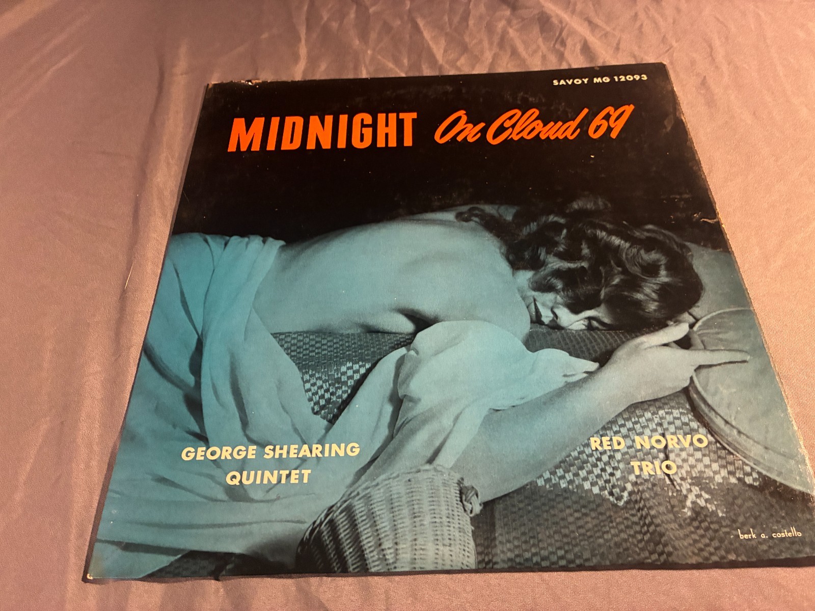 George Shearing Red Norvo Midnight on Cloud 69 LP Savoy MG 12093 Mono 1956 RVG