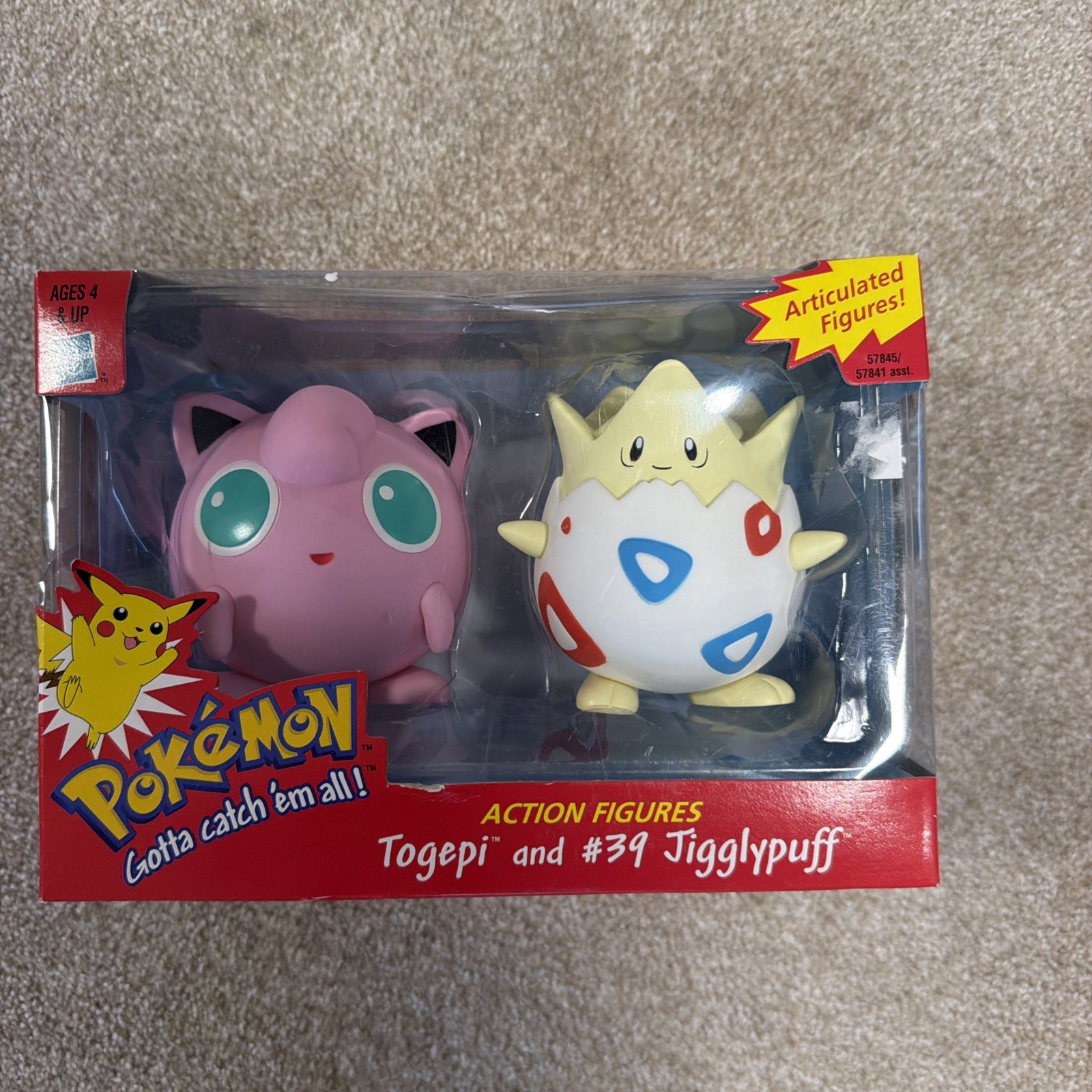 1999 Pokémon Nintendo Toys Articulated Action Figures #39 Jigglypuff And Togepi 1999 Pokémon Nintendo Toys Articulated Action Figures #39 Jigglypuff And Togepi
