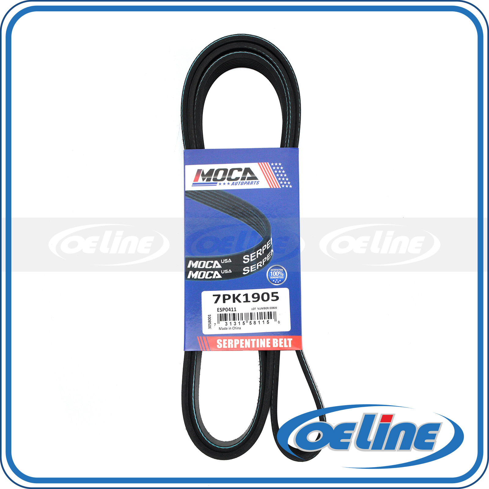 7PK1905 EPDM Serpentine Belt for Toyota Camry RAV4 Corolla Matrix Scion xB Vibe