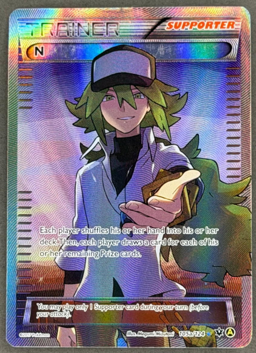 N (Supporter) 105A/124 Alternate Art Holo N (Supporter) 105A/124 Alternate Art Holo