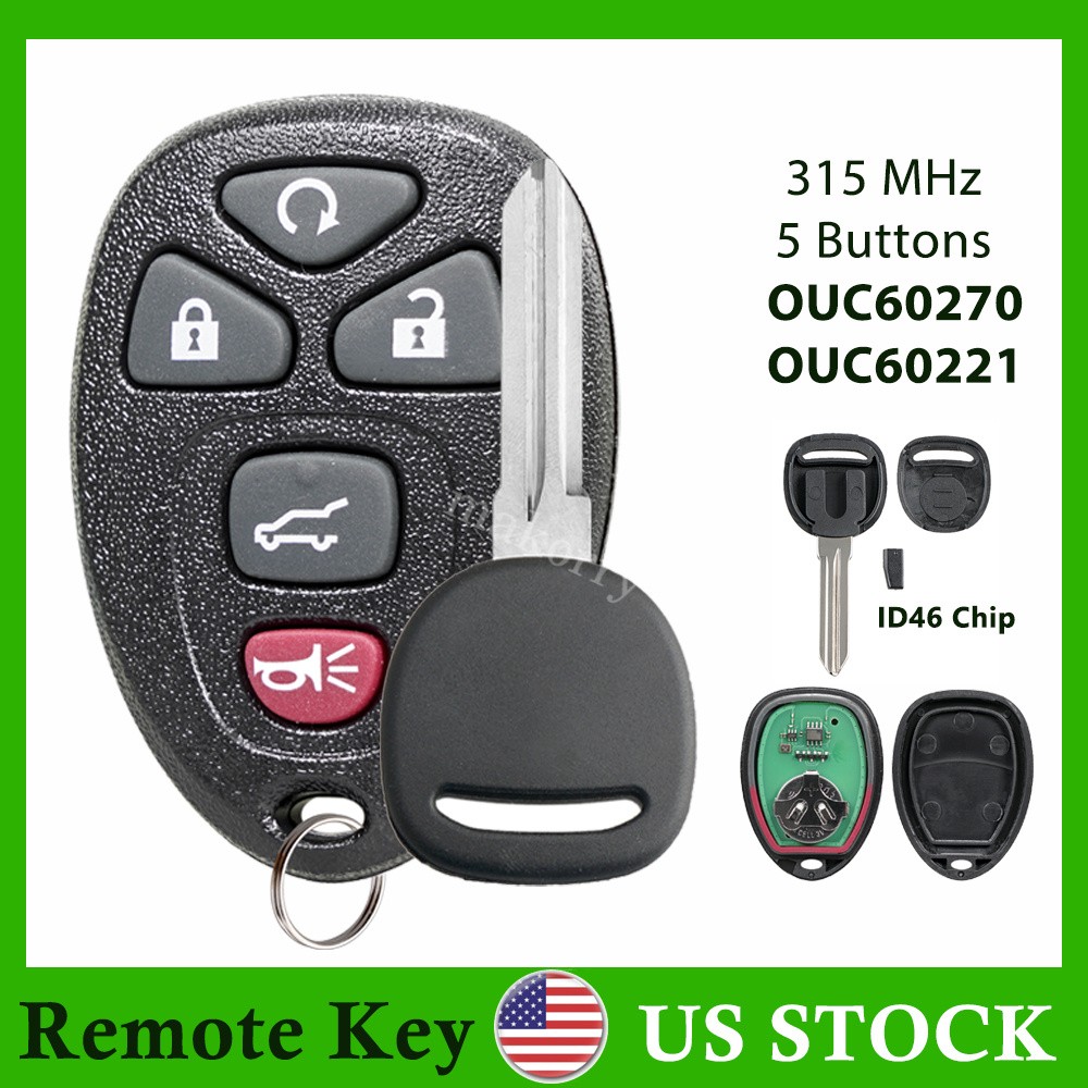 for 2012 2013 2014 2015 2016 2017 Chevrolet Traverse Remote Control Fob + Key