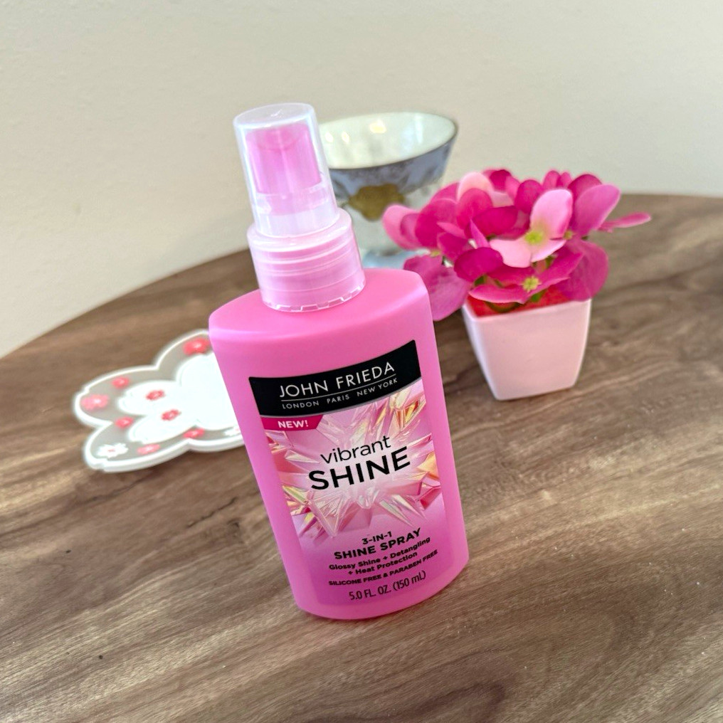 John Frieda Vibrant Shine Shine Spray Silicone-Free Paraben-Free 5 fl oz Argan