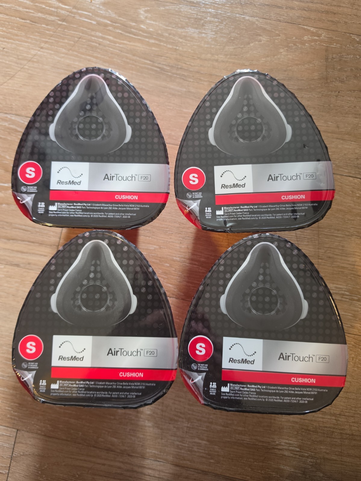 New Lot of 4 Resmed Airtouch F20 Replacement Cushions Small #63028  NEW SEALED