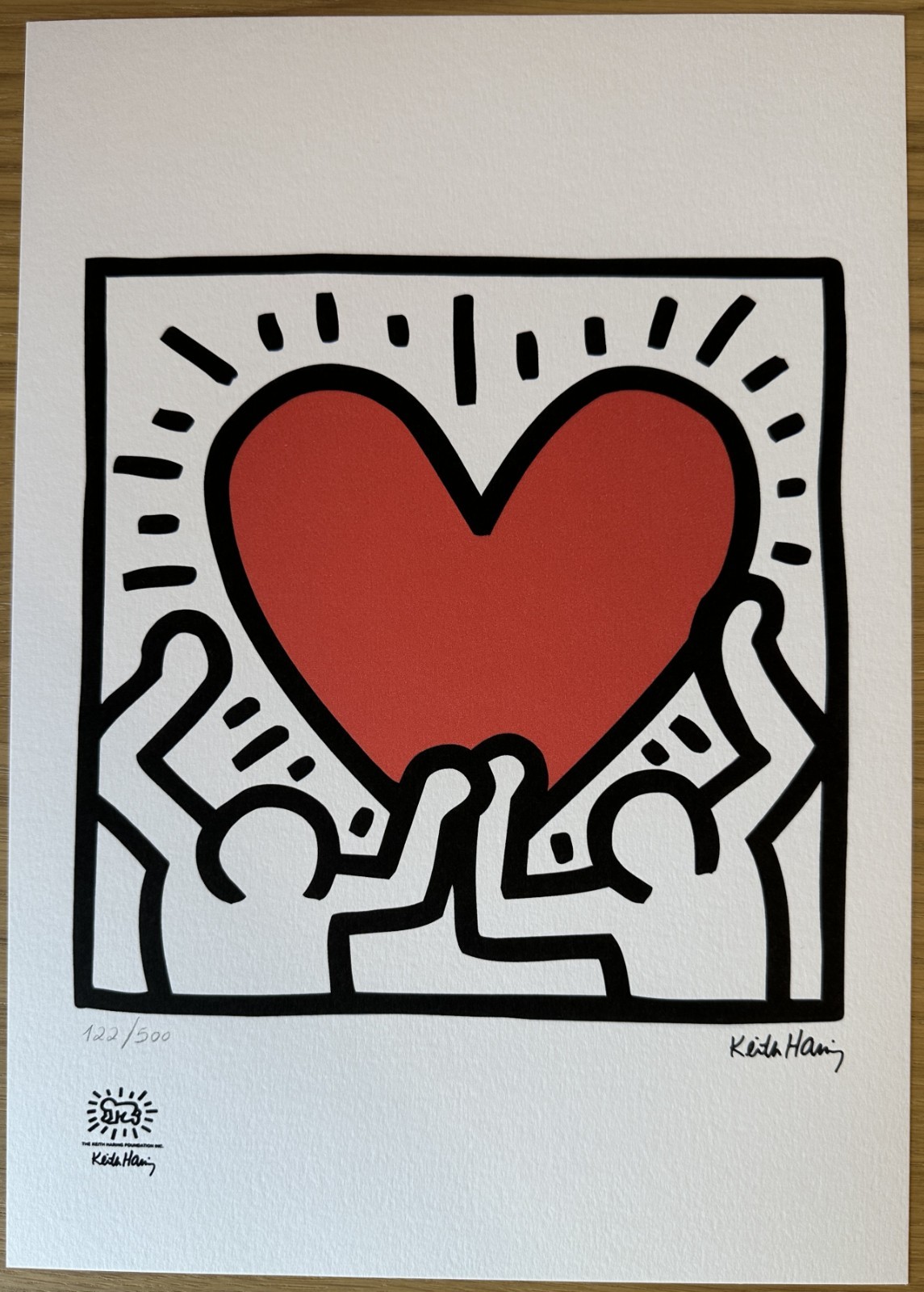 Keith Haring Signed & Numbered Edition Lithograph \