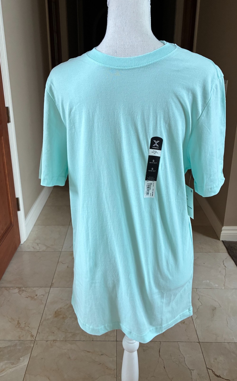 Xersion Teal Tee. Size Small Xtreme Short Sleeve 100% Cotton