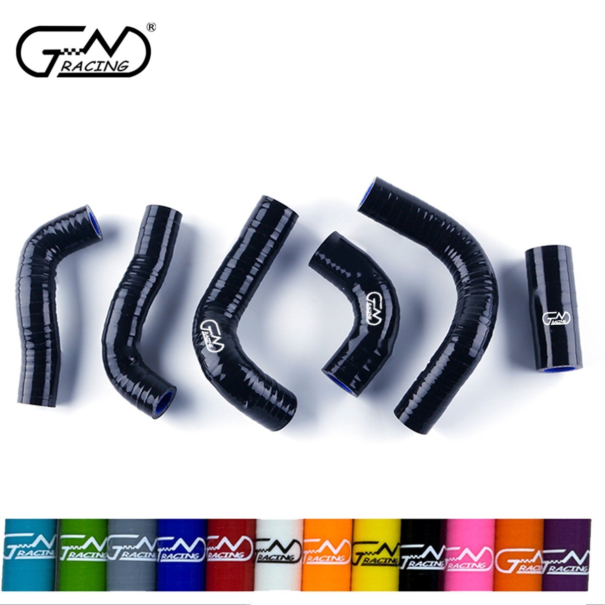 Fit 2002-2011 Husqvarna TE400 450 510 / TC450 TC510 Silicone Radiator Hose Black