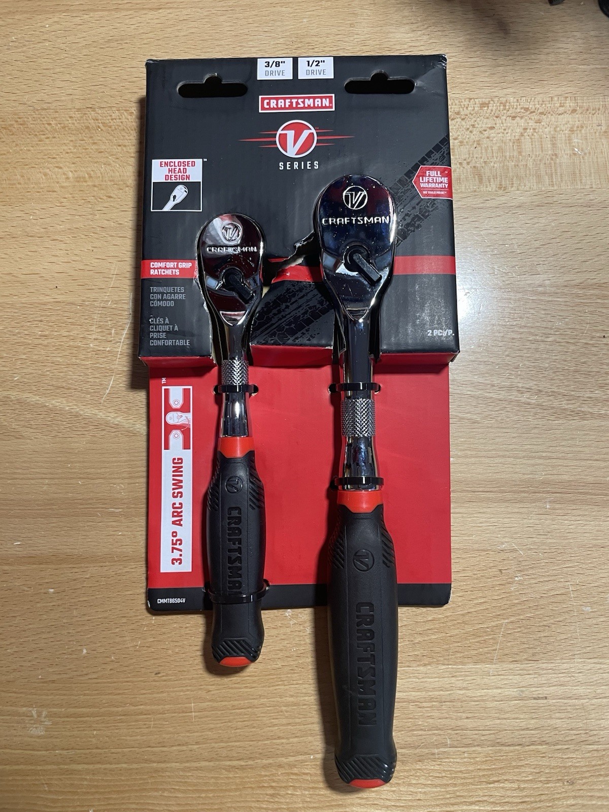 with Bonus / Craftsman V Series Ratchet 2 Pack 3/8 & 1/2 Drive Comfort Grip with Bonus / Craftsman V Series Ratchet 2 Pack 3/8 & 1/2 Drive Comfort Grip