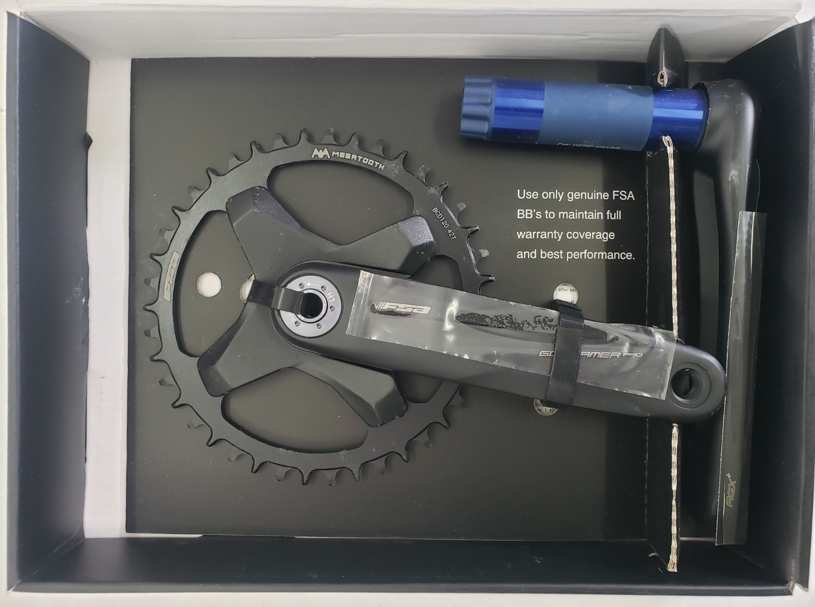 FSA Gossamer Pro AGX+ Crankset 42T 172.5mm NEW #336-0345064090 