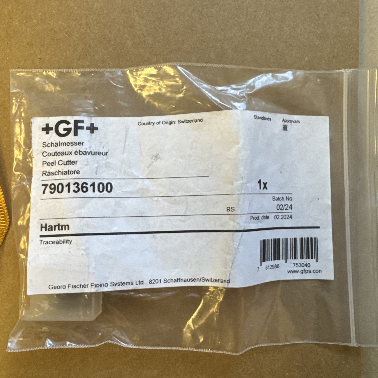 GEORG FISCHER  Rotary Peeler Replacement Blade 790136100