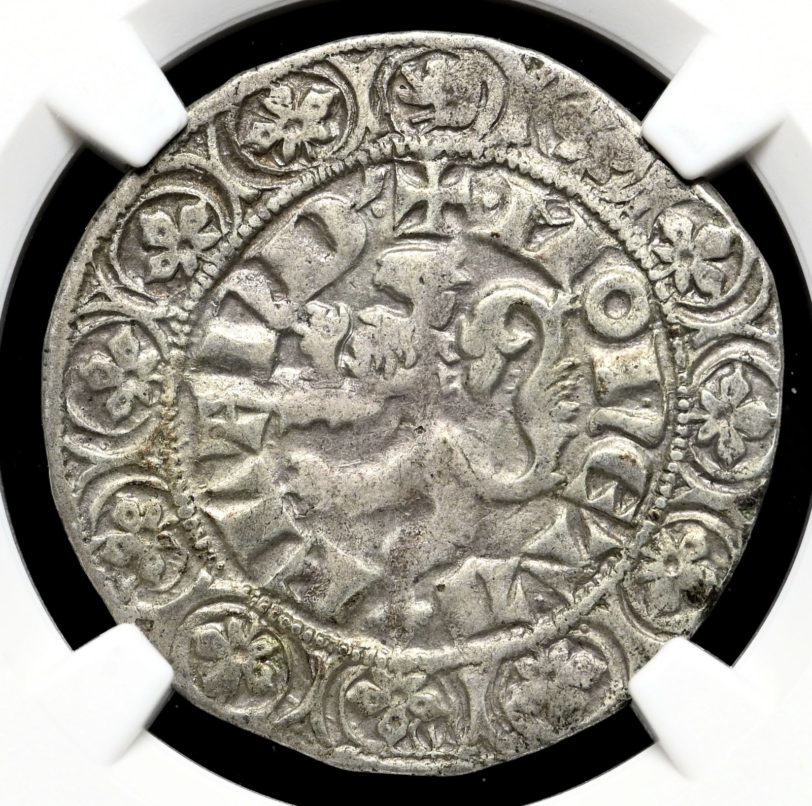 BELGIUM, Flanders. Louis II de Male, 1346-1384. Silver Gros, NGC XF40