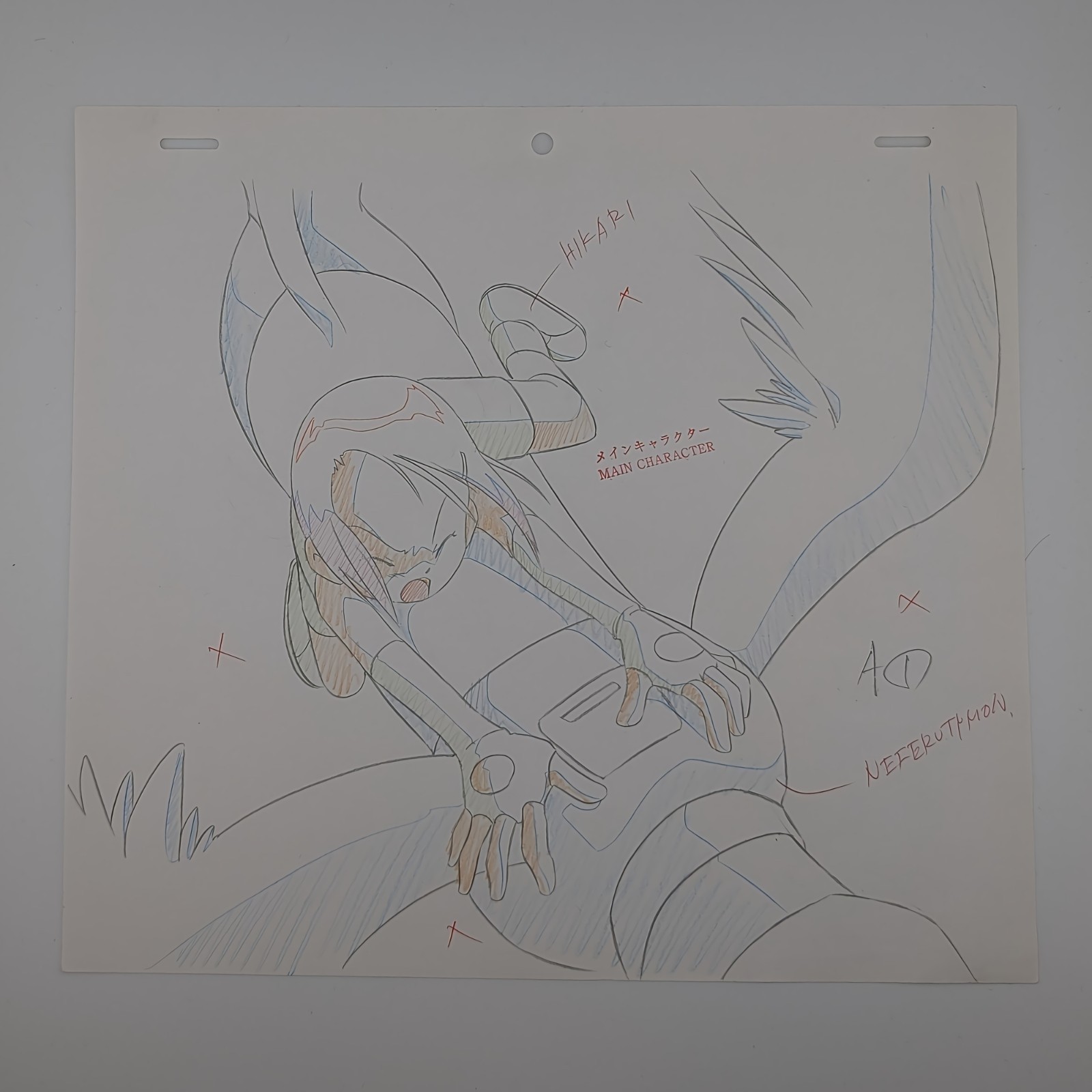 Digimon Adventure Kari Kamiya Anime Cel Sketch Animation Art
