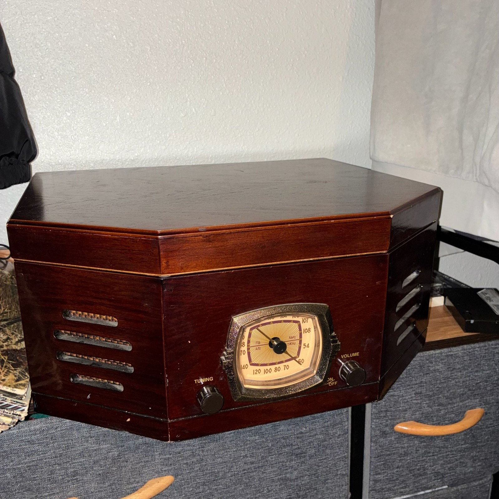 Crosley CR70 Broadcaster Retro Turntable and Cassette Player